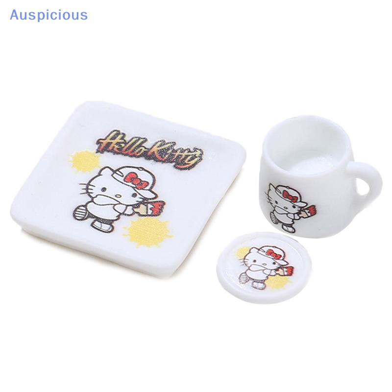 Bộ 2 Tách Uống Cà Phê / Trà Chiều Tỉ Lệ 1 / 12 Dùng Trang Trí Nhà Búp Bê