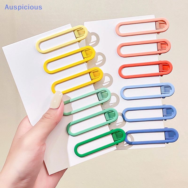 Bộ 3 Kẹp Tóc Kim Loại Màu Sắc Ngọt Ngào