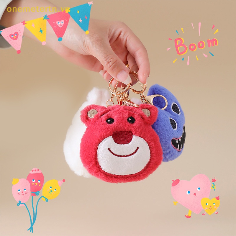 Thú Nhồi Bông Hình Gấu Dâu Tây Hoạt Hình onemetertn Disney Đáng Yêu Trang Trí Ba Lô / Ô Tô