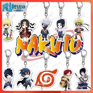 Móc Khóa Acrylic Hai Mặt Hình Nhân Vật Sasuke Trong Naruto