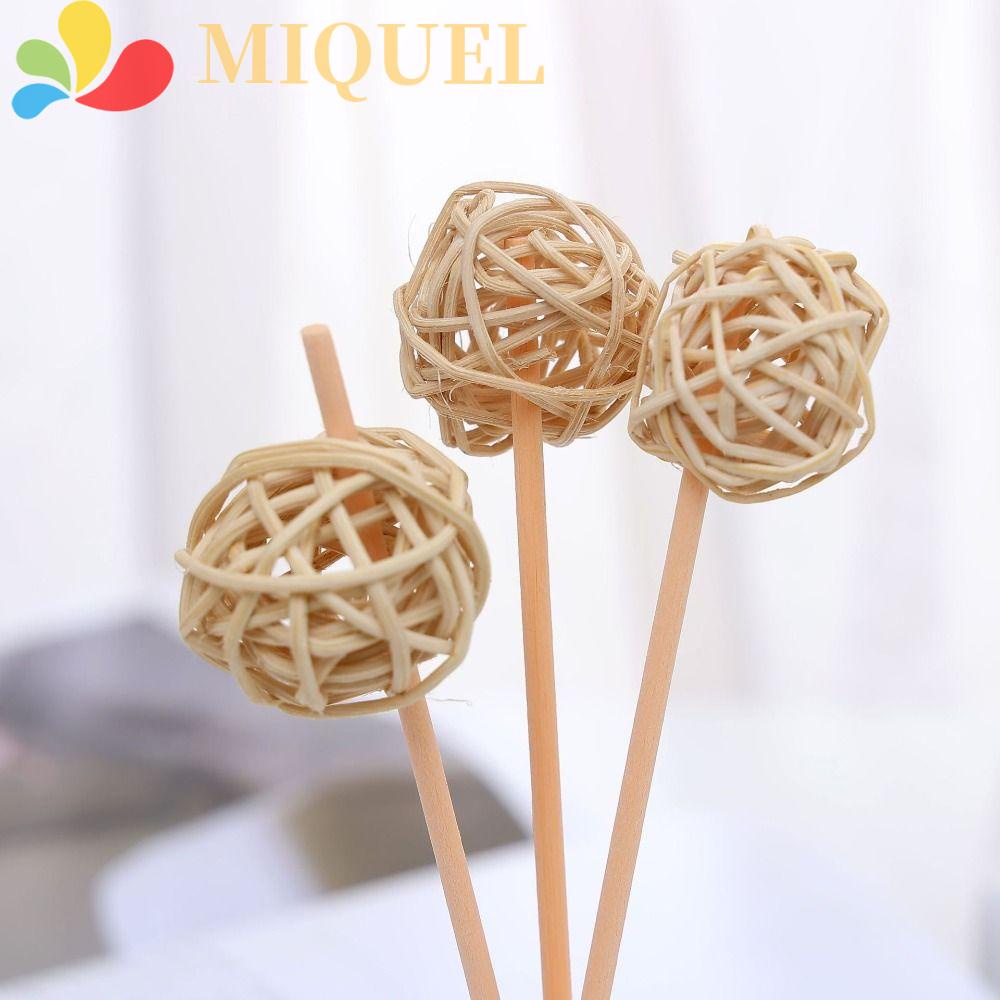 Máy Khuếch Tán Hương Thơm Hình Quả Cầu Mây Handmade Tự Nhiên Không Cháy Trang Trí Nhà Cửa