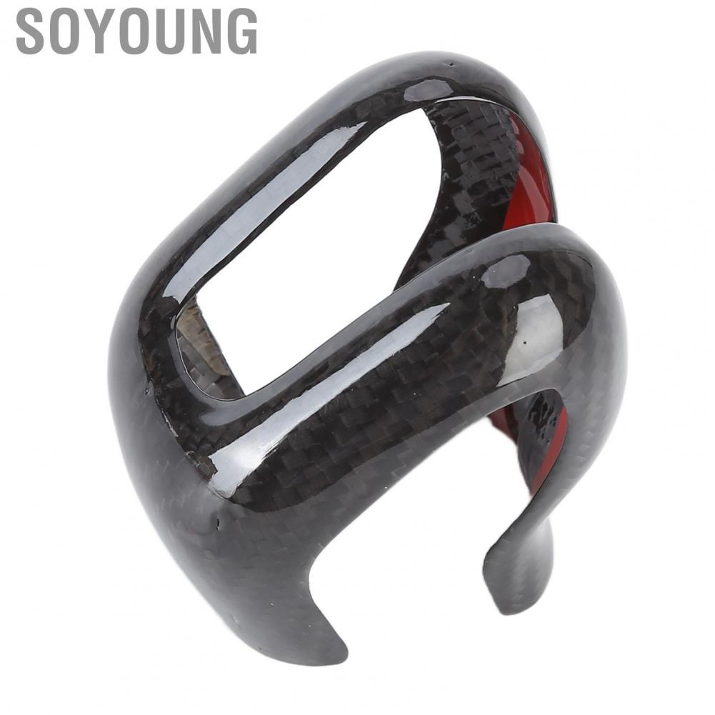 Soyoung Shift Knob Cap  Easy Installation Cover Replacement for S60 V60 2019‑2021 Car Modification