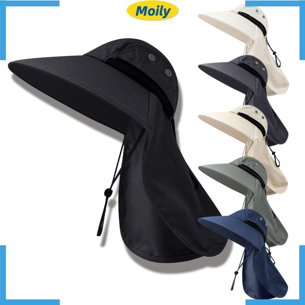 MOILYVN Mũ Chống Nắng Thoáng Khí Bảo Vệ Cổ Thời Trang Mùa Hè Có Thể Tháo Rời