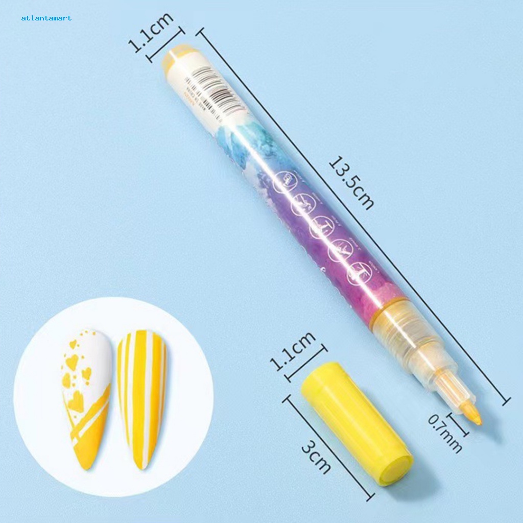 Túi Đựng Đồ Dùng Cao Cấp Tiện Dụng| Set 12 Bút Vẽ Móng Nghệ Thuật Nhanh Khô Đường Kẻ Chính Xác Siêu Mỏng Chống Thấm Nước Dành Cho Sử Dụng Tại Nhà