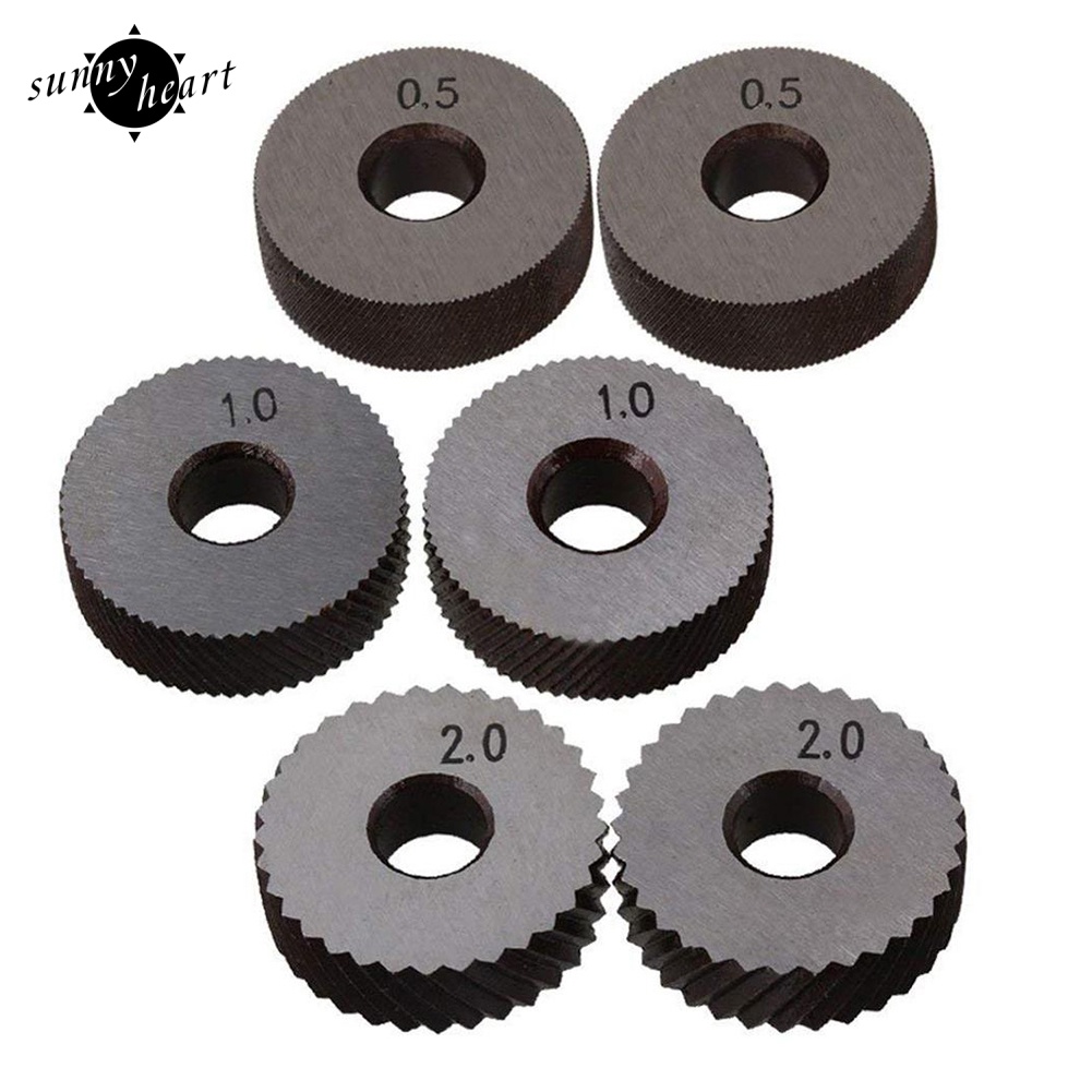 Set 7 Dụng Cụ Uốn Tóc Bánh Xe Kép 0.5 / 1 / 2mm Dành Cho Máy Tiện