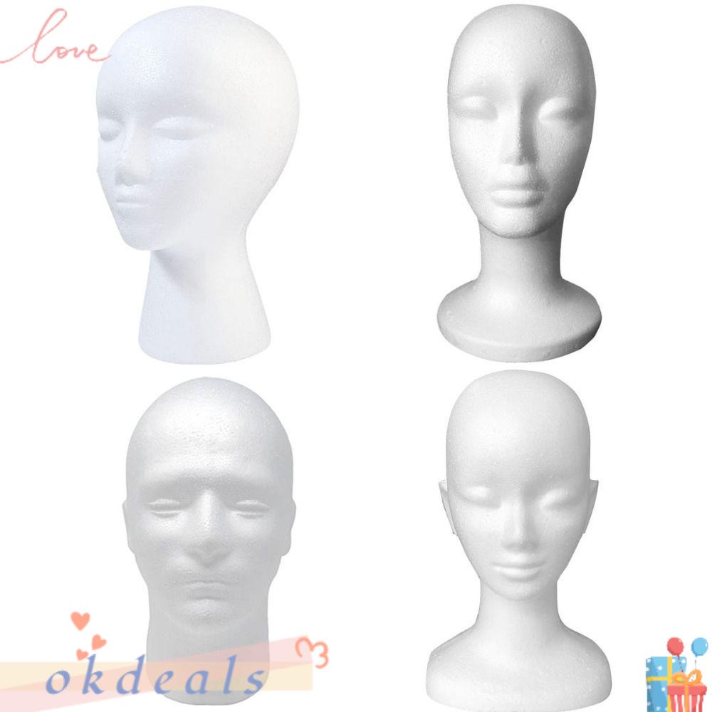 Mô Hình Đầu Xốp Trưng Bày Tóc Giả Kèm Giá Đỡ Tiện Dụng