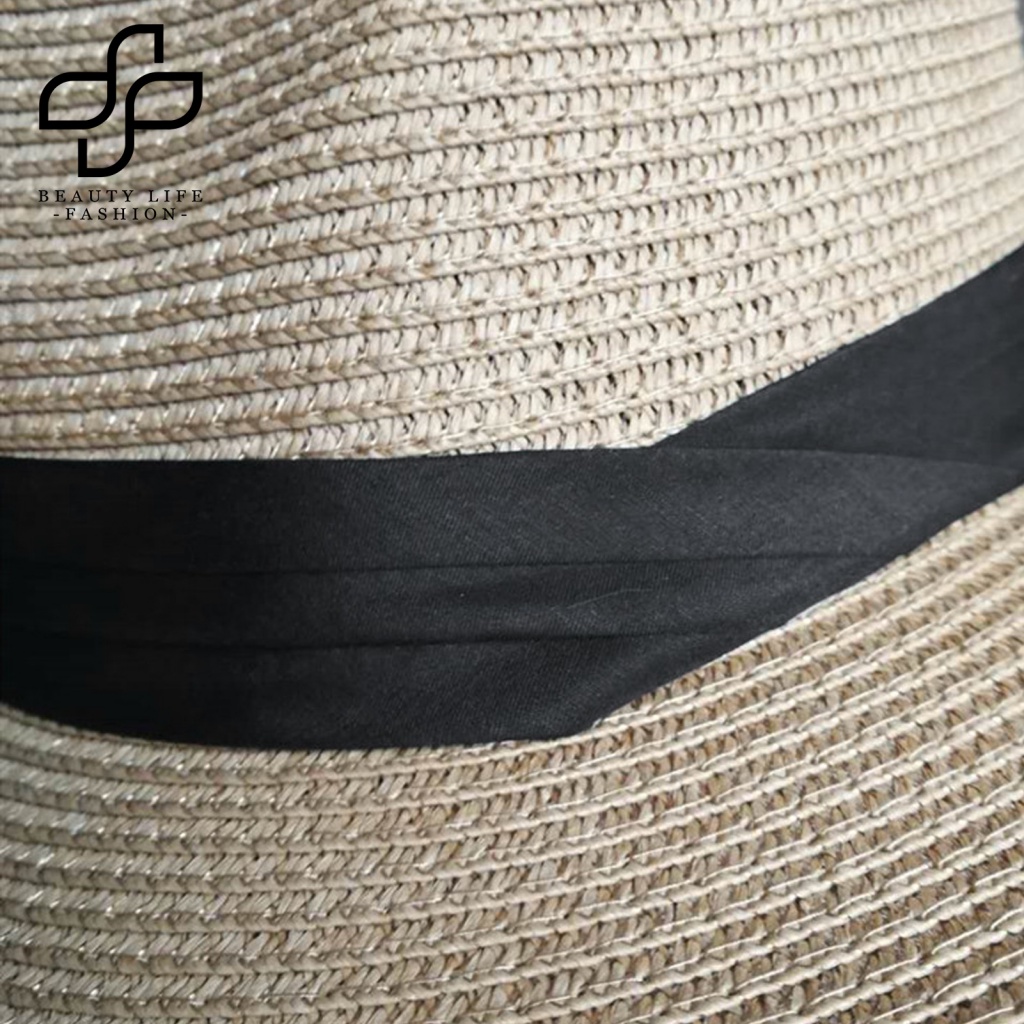 Nón Cối Rộng Vành Chống Nắng Màu Sắc Đơn Giản Thời Trang Đi Biển Cho Nữ