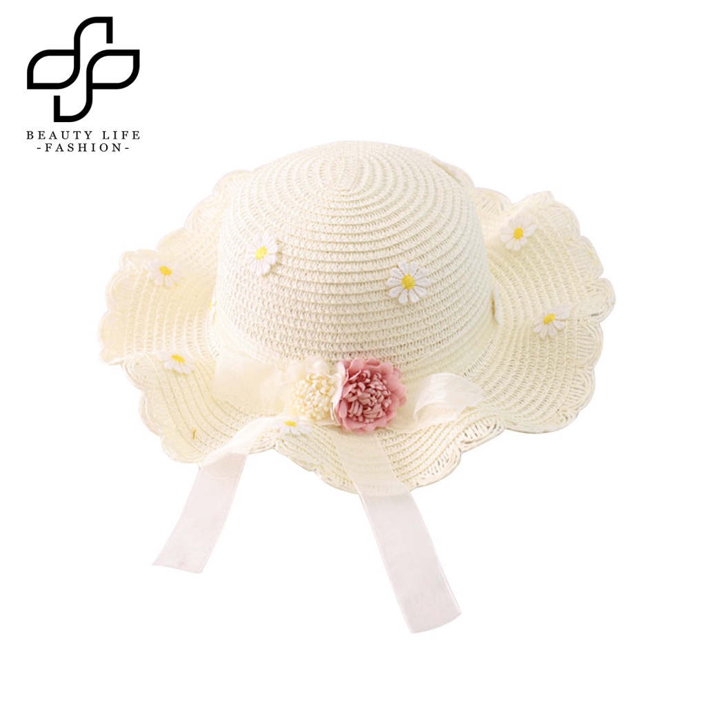 Set Túi Cói Vành Rộng Đính Nơ Thời Trang Cho Nữ