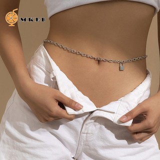 MKEB Dây đeo eo bằng hợp kim có thể điều chỉnh nhiều màu thời trang cho nữ