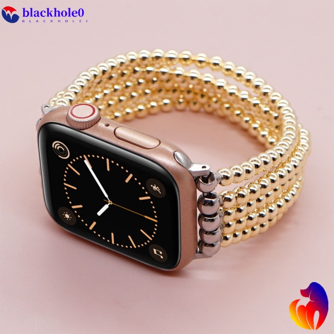 Dây Đeo Chuỗi Hạt Handmade Thoải Mái Thời Trang Cho Đồng Hồ Thông Minh Iwatch