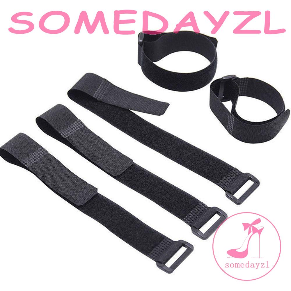 Dây Buộc Cố Định Dây Cáp / Hành Lý Bằng Nylon Màu Đen Chống Trượt Có Thể Tái Sử Dụng