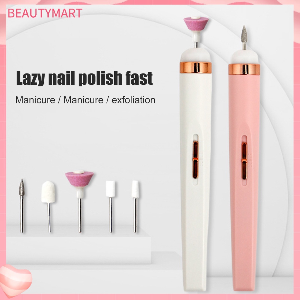 1 Bộ Máy Mài Móng Tay Loại Bỏ Da Chết Tiếng Ồn Thấp Tốc Độ Cao Kèm Mũi Khoan Chuyên Dụng Cho Salon Làm Móng