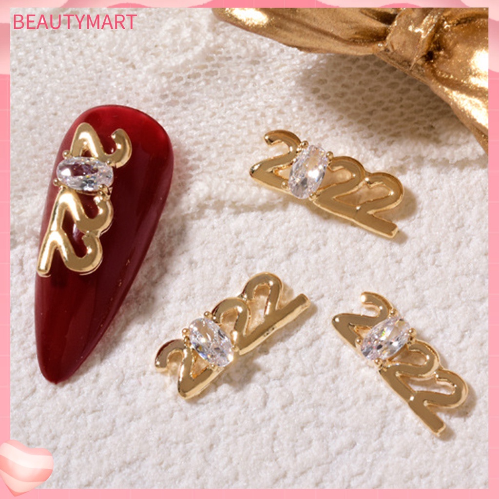 Phụ Kiện Đính Đá Zirconia Trang Trí Móng Tay Mừng Năm Mới 2022