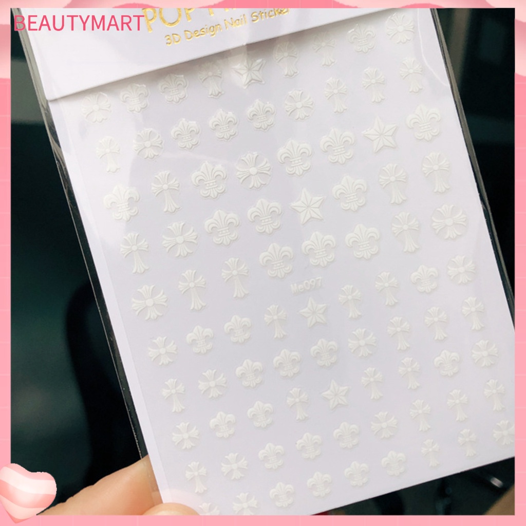 Miếng Dán Trang Trí Móng Tay Hình Chữ Thập DIY