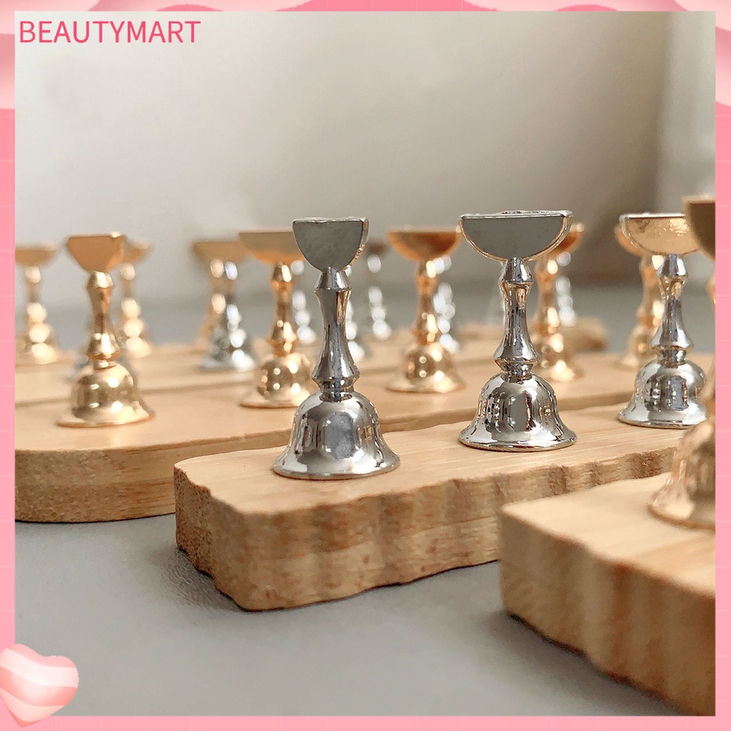 1 Bộ Giá Đỡ Móng Tay Giả Bằng Hợp Kim Hấp Thụ Mạnh Dùng Trưng Bày