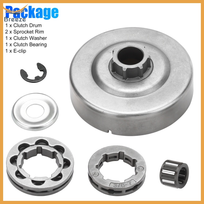 Set 6 Vành Đĩa Ly Hợp 3 / 8 Inch Tương Thích Với Máy Cưa Xích Stihl Ms290 029 Ms390 039 Ms310