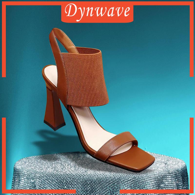 [Dynwave] Sandal Cao Gót Dệt Kim Đơn Giản Cho Nữ