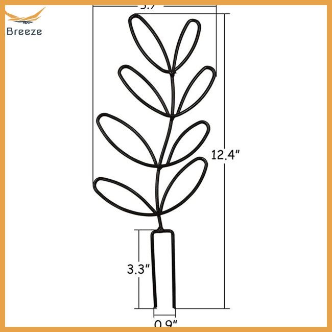 Set 4 Khung Hỗ Trợ Trồng Cây Dây Leo Trong Nhà Hình Chiếc Lá Dễ Thương