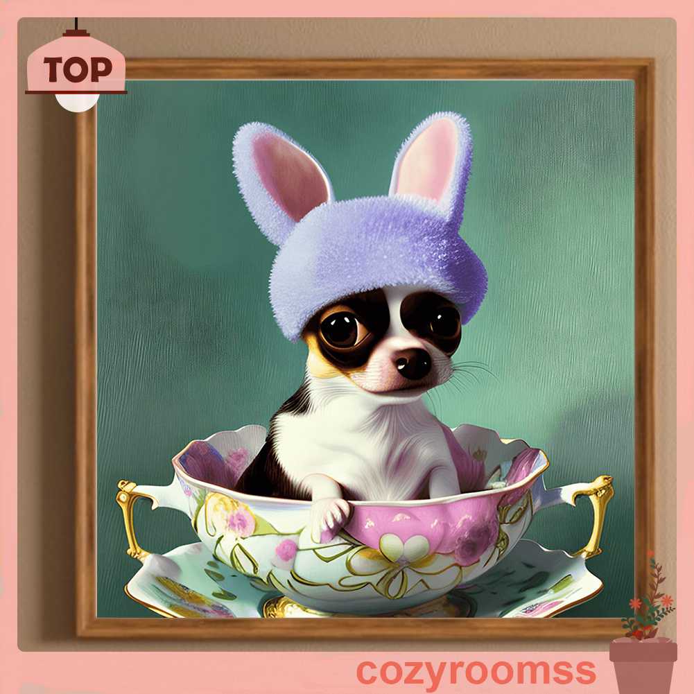 Tranh Đính Đá Kim Cương Toàn Bộ 5D DIY Hình Vẽ Động Vật