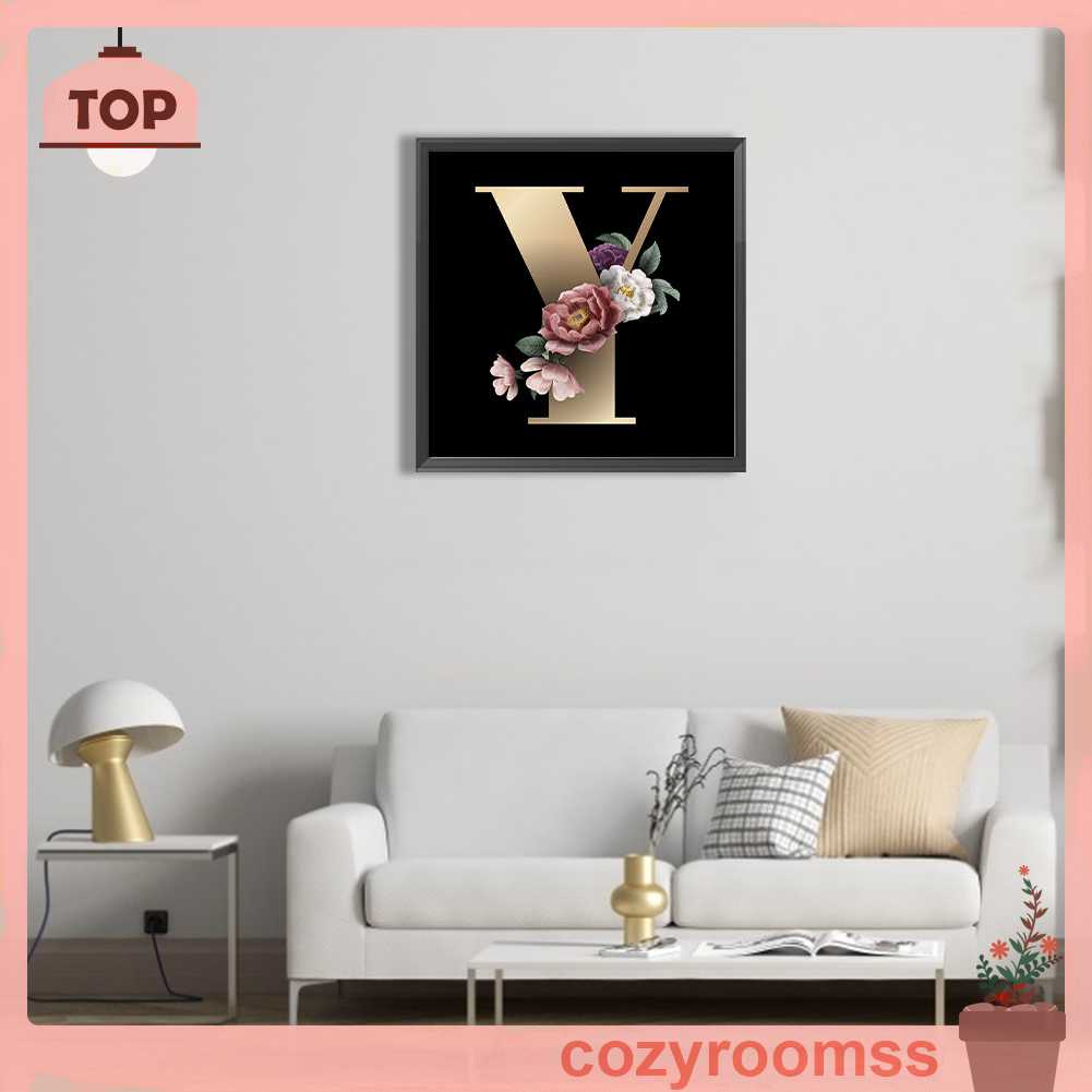 Bộ Tranh Đính Đá 5D Họa Tiết Chữ Y Độc Đáo DIY Dùng Trang Trí Nhà Cửa