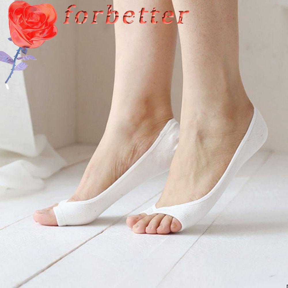 Vớ Cotton Mềm Vô Hình Hở Ngón Chống Trượt