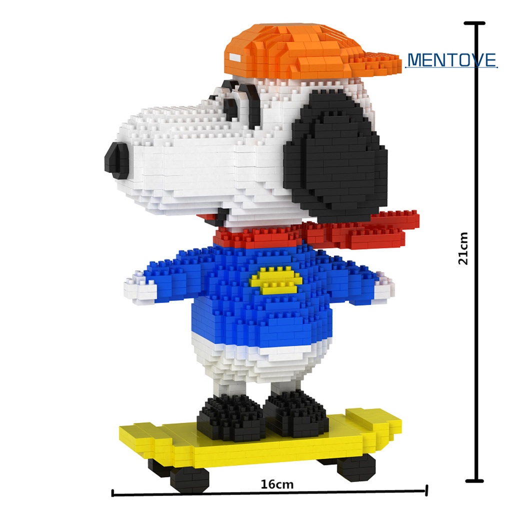 [MT] Đồ Chơi Mô Hình Lắp Ráp Chú Chó Snoopy Cổ Điển Để Bàn Trang Trí DIY