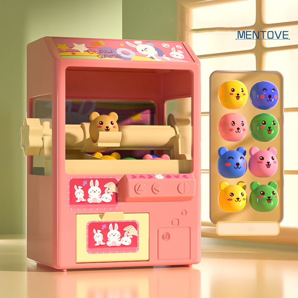 Máy Gắp Kẹo Mini Bằng Nhựa ABS Mềm Trong Suốt Có Nhạc Và Đèn Giải Trí Sáng Tạo Cho Bé Mẫu Giáo