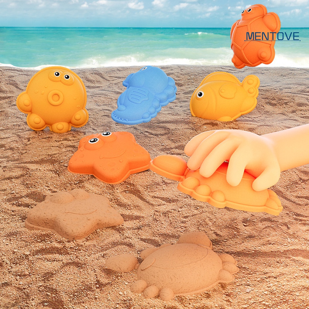 Set 14 Dụng Cụ Đào Cát Hình Chú Vịt Hoạt Hình Có Thể Tái Sử Dụng