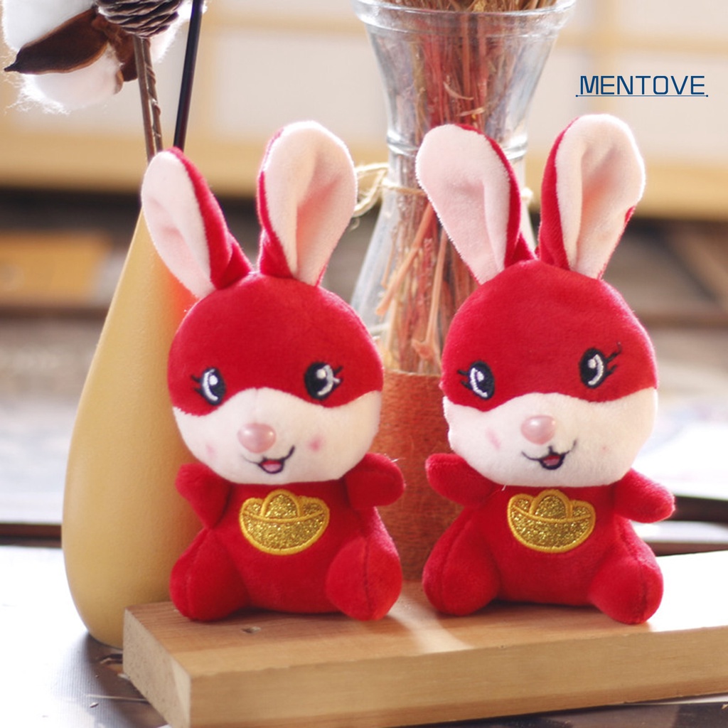 Móc Khóa Hình Thỏ Nhồi Bông 3D Dễ Thương Bằng PP Cotton 2023