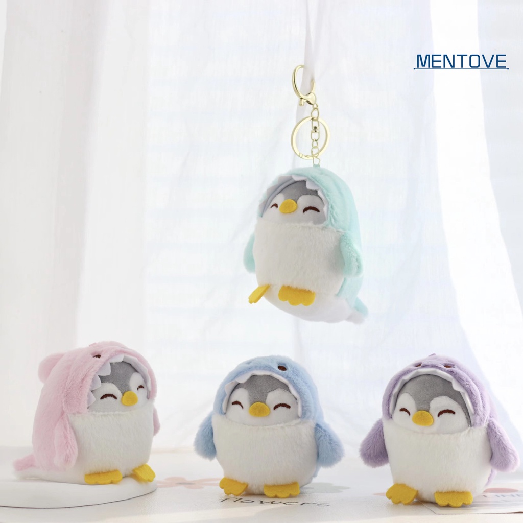 Móc Khóa Hình Cá Mập Nhồi Bông Mềm 10cm Không Phai Màu Dễ Thương Cho Bé