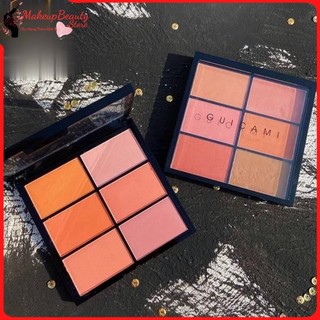  Bảng má hồng cam đào GUICAMI 6 màu MS 600   MakeupBeauty.Store Cho Nàng Thêm Xinh   
