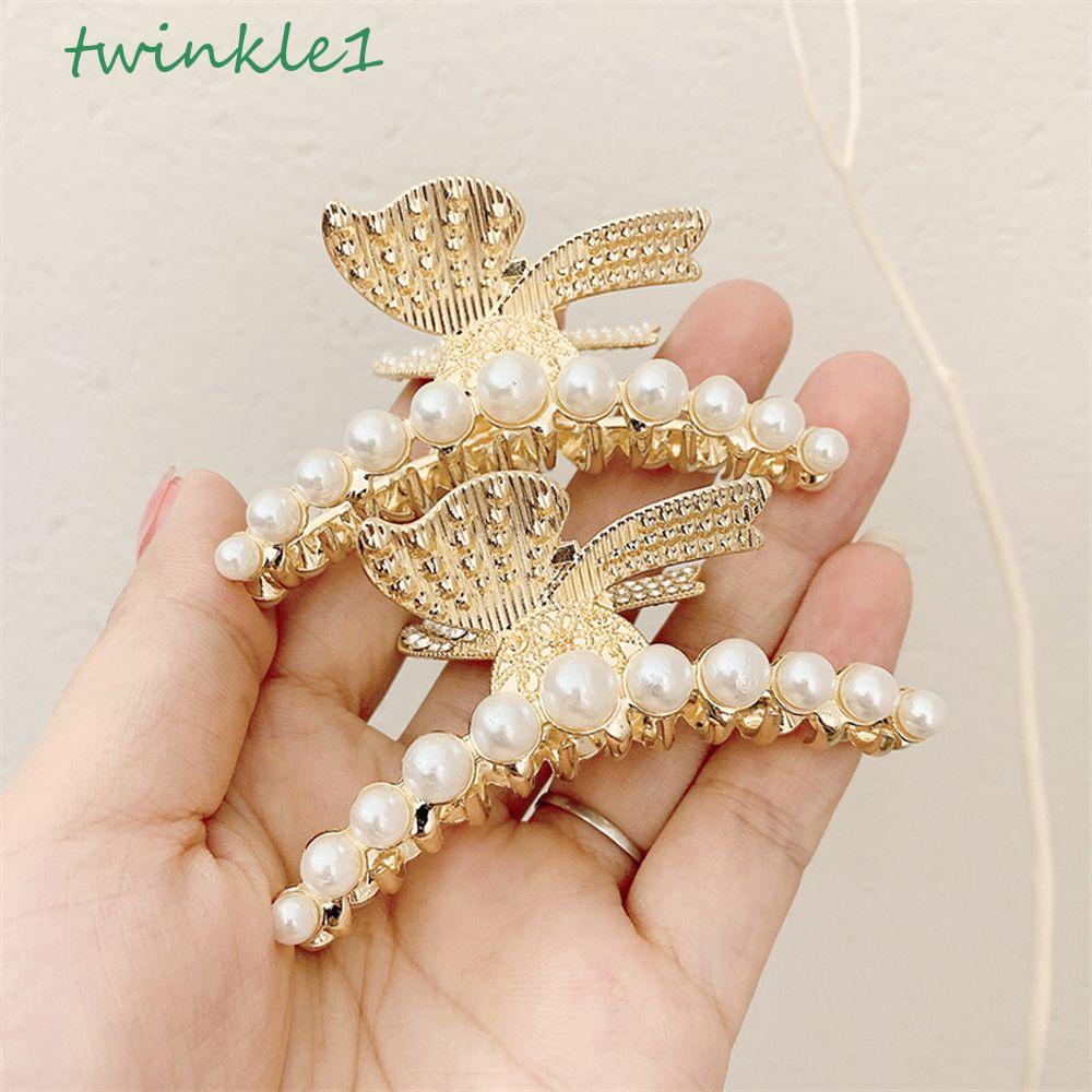 Kẹp Tóc Móng Vuốt Đính Hình Bướm Rỗng Lấp Lánh Thanh Lịch Hợp Thời Trang Cho Nữ|Giá Đỡ Đuôi Ngựa Bằng Nhựa Tiện Dụng