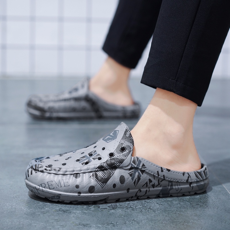 Dép xốp nam Dép tổ ong dép đi biển nam dép đúc tông nam không thấm nước dép nam