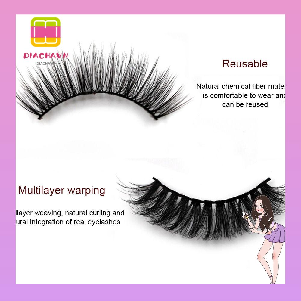 Bộ 5 Cặp Lông Mi Giả Nhiều Lớp Handmade Thời Trang Dành Cho Nữ