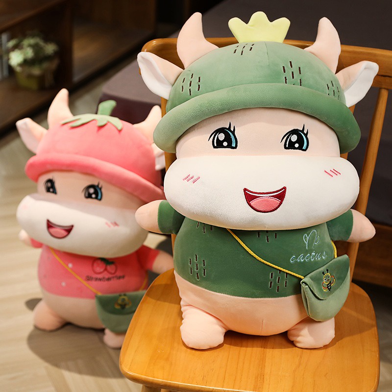 Bò Sữa Nhồi Bông Mềm Mại Xinh Xắn