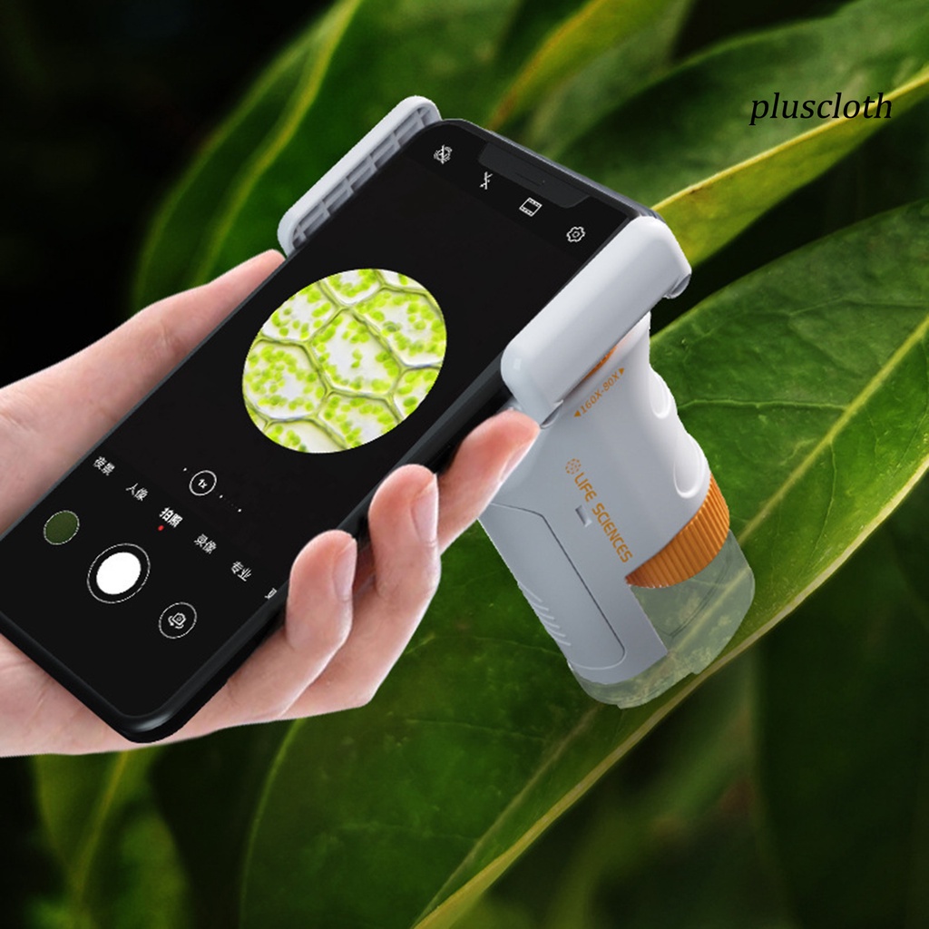 1 Bộ Kính Hiển Vi Cầm Tay Phóng Đại 80-160 Bước Đồ Chơi Thí Nghiệm Khoa Học