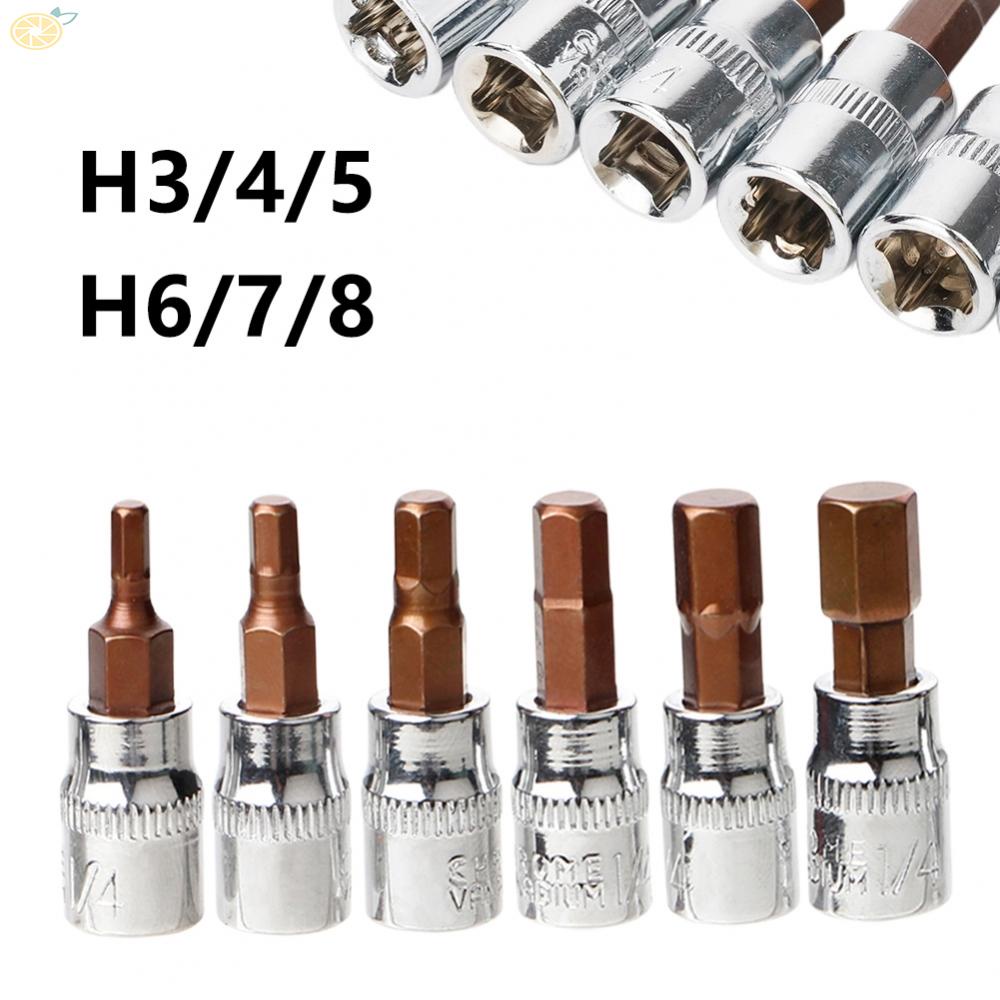 【VARSTR】Screwdriver Bit Replacement Accessories 3Pcs Chrome Vanadium Steel H3 H4