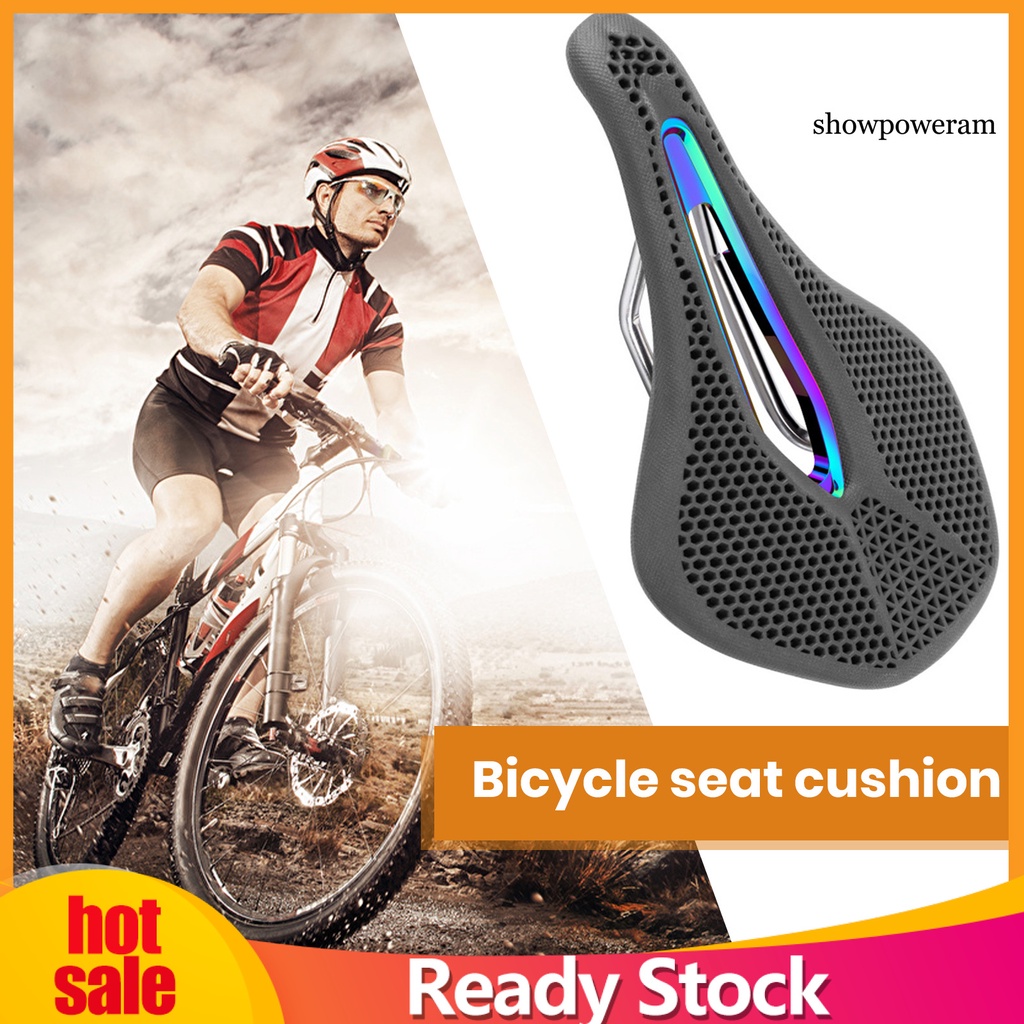 Yên Xe Đạp Hình Tổ Ong 3D Rỗng Thoáng Khí Chống Sốc Chống Trượt