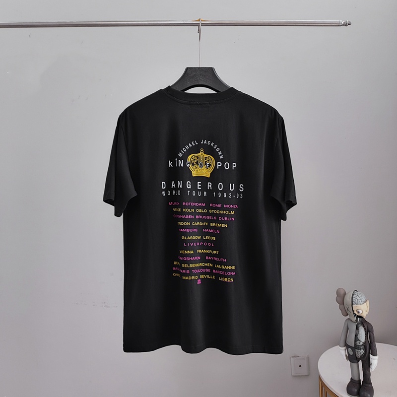 Áo Thun cotton Tay Ngắn In Hình Chân Dung kerr jackson Phong Cách Đường Phố Hàn Quốc unisex