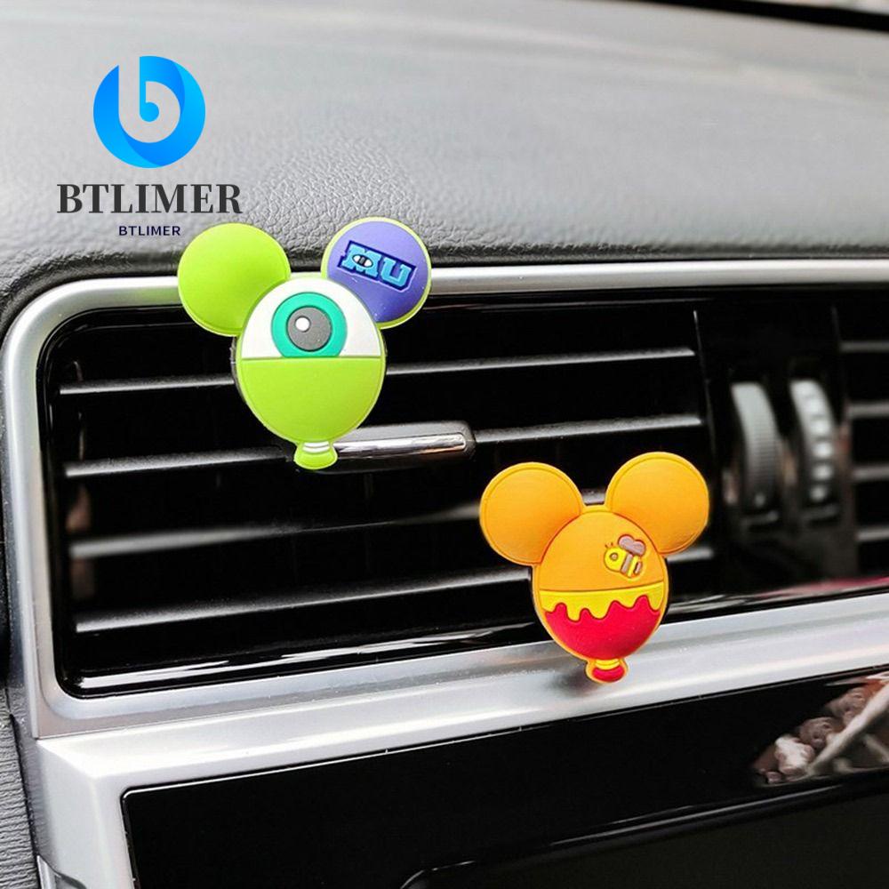 Bộ 2 Kẹp Khuếch Tán Hương Thơm Gắn Điều Hòa Xe Hơi Hình Chuột Dễ Thương Chất Lượng Cao