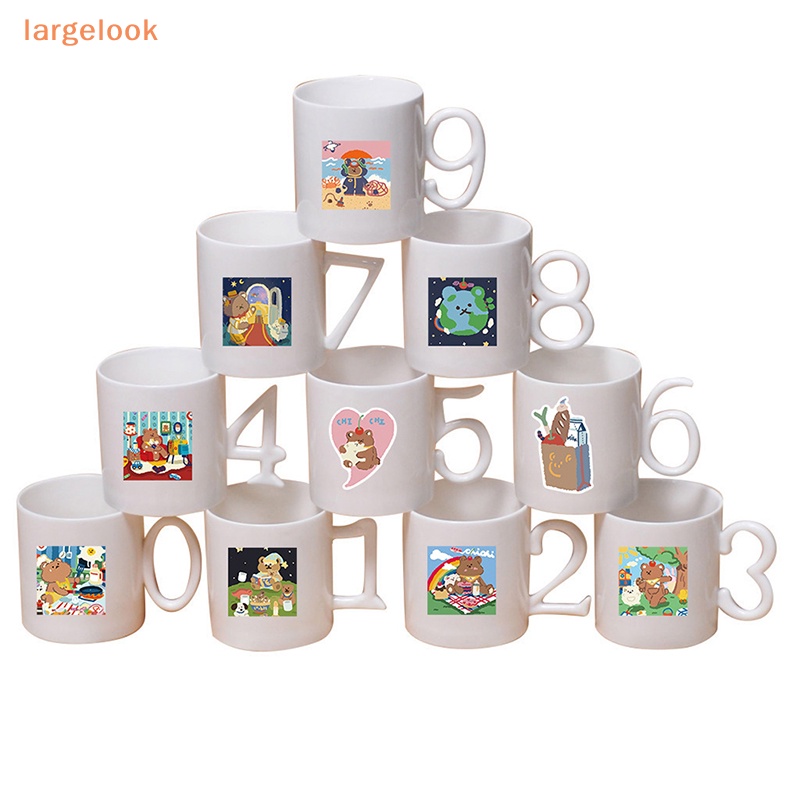 Set 40 Miếng Dán Hình Gấu Hoạt Hình Graffiti Trang Trí Xe Hơi / Guitar / Laptop / Ipad