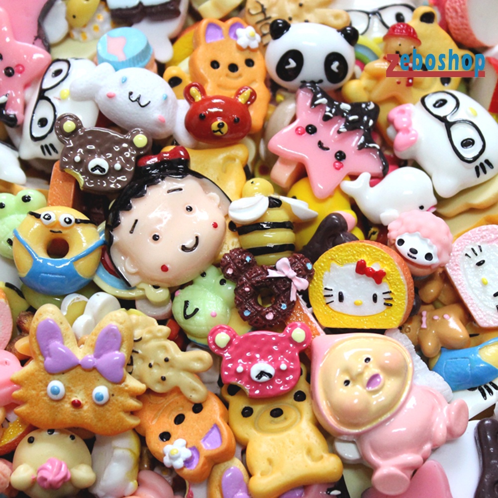 Bộ 10 Mô Hình Bánh Donut Mini Dùng Trang Trí Xinh Xắn