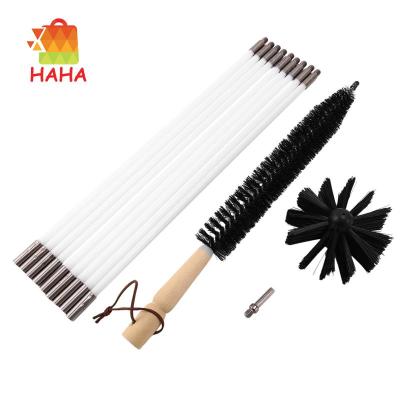 Bộ Bàn Chải Quét Làm Sạch Máy Sấy Khô 12 Feet 9 Thanh Linh Hoạt Kèm Xơ Vải