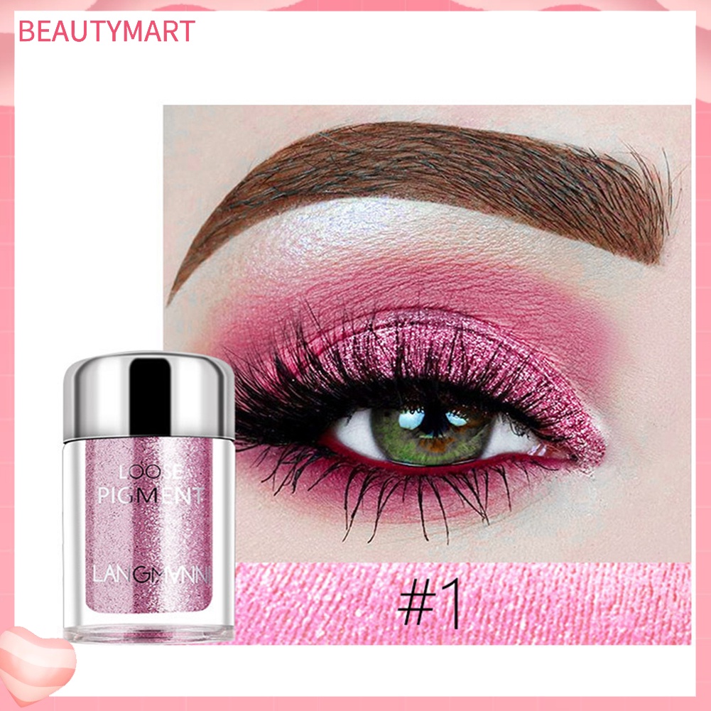 Phấn Mắt Langmanni 6g 18 Màu Tùy Chọn Trang Điểm Lấp Lánh