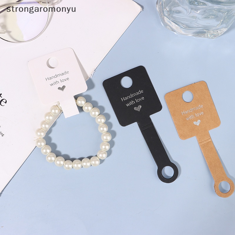 Set 50 Tấm Giấy Để Trưng Bày Trang Sức Tiện Lợi 4x10cm