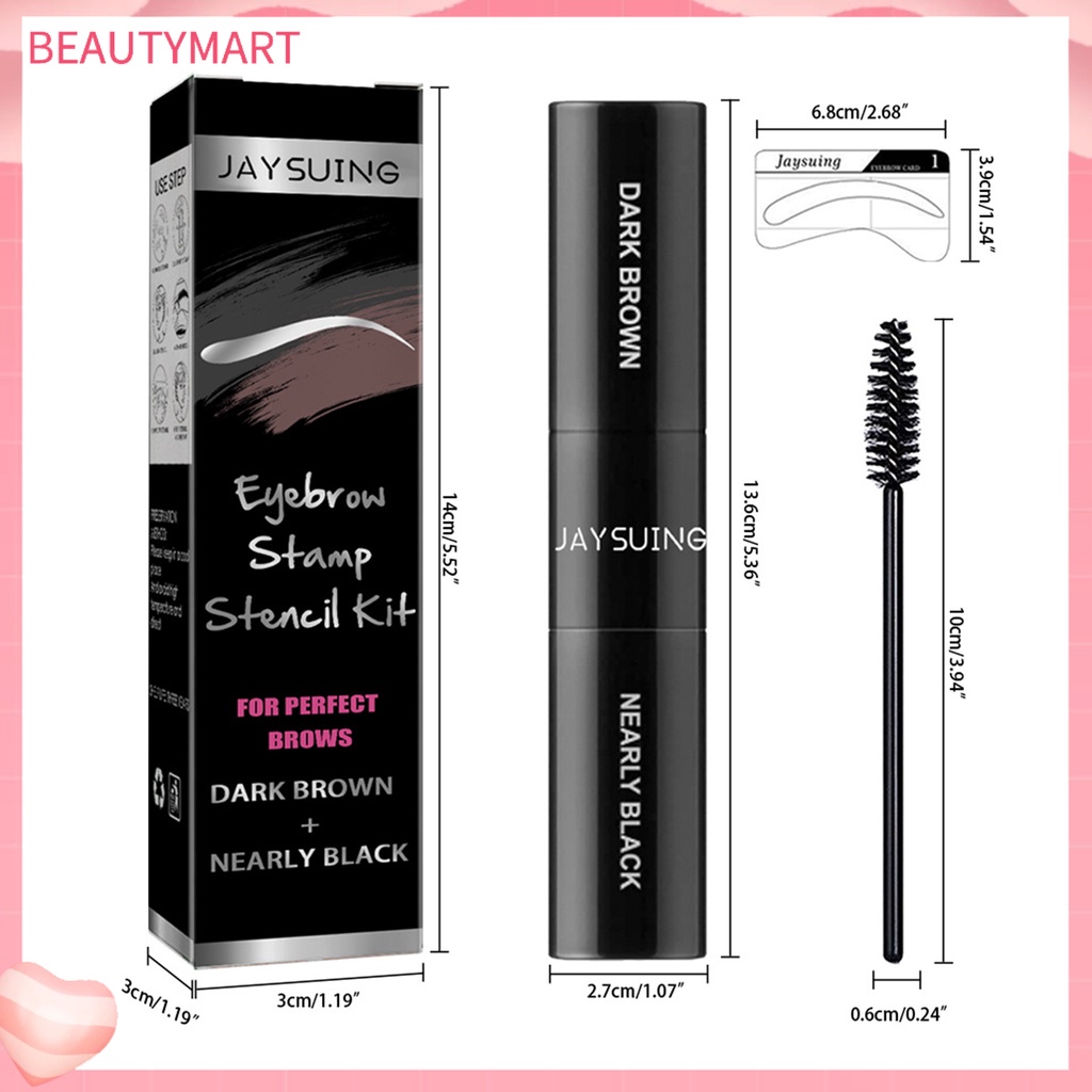 1 Bộ Phấn Trang Điểm Lông Mày Dạng Thỏi Chống Nước Lâu Trôi Không Gây Kích Ứng Có Thể Tái Sử Dụng