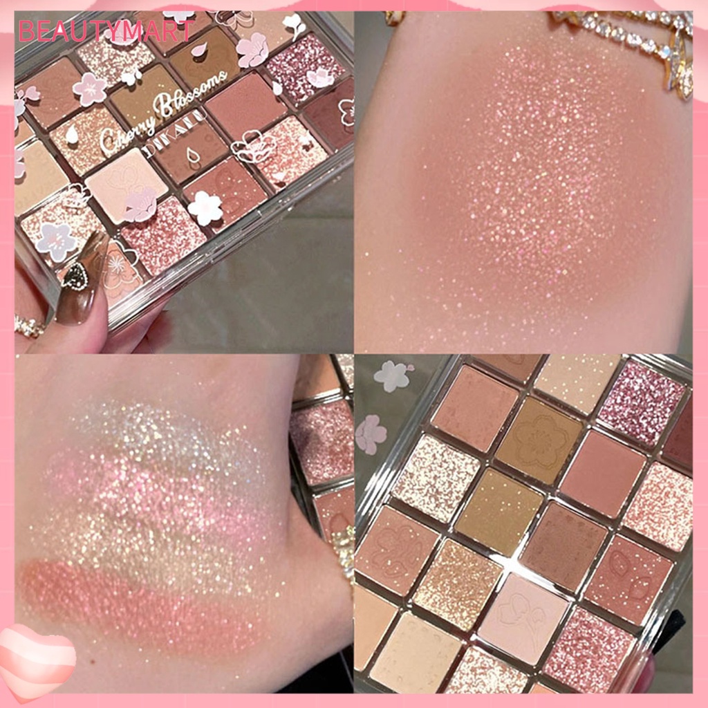 Bảng Phấn Mắt beautymart 20 Màu Sắc Lấp Lánh Kết Cấu Lụa Dễ Sử Dụng Phong Cách Hàn Quốc