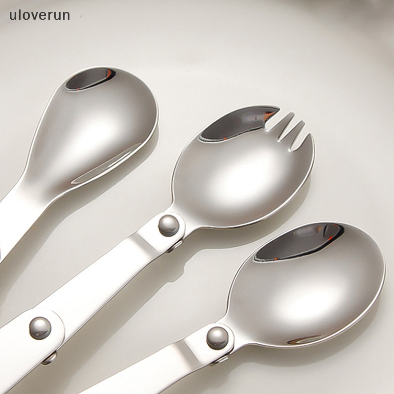 Bộ Muỗng Nĩa Bằng Thép Không Gỉ 304 Thiết Kế Nhỏ Gọn Tiện Dụng