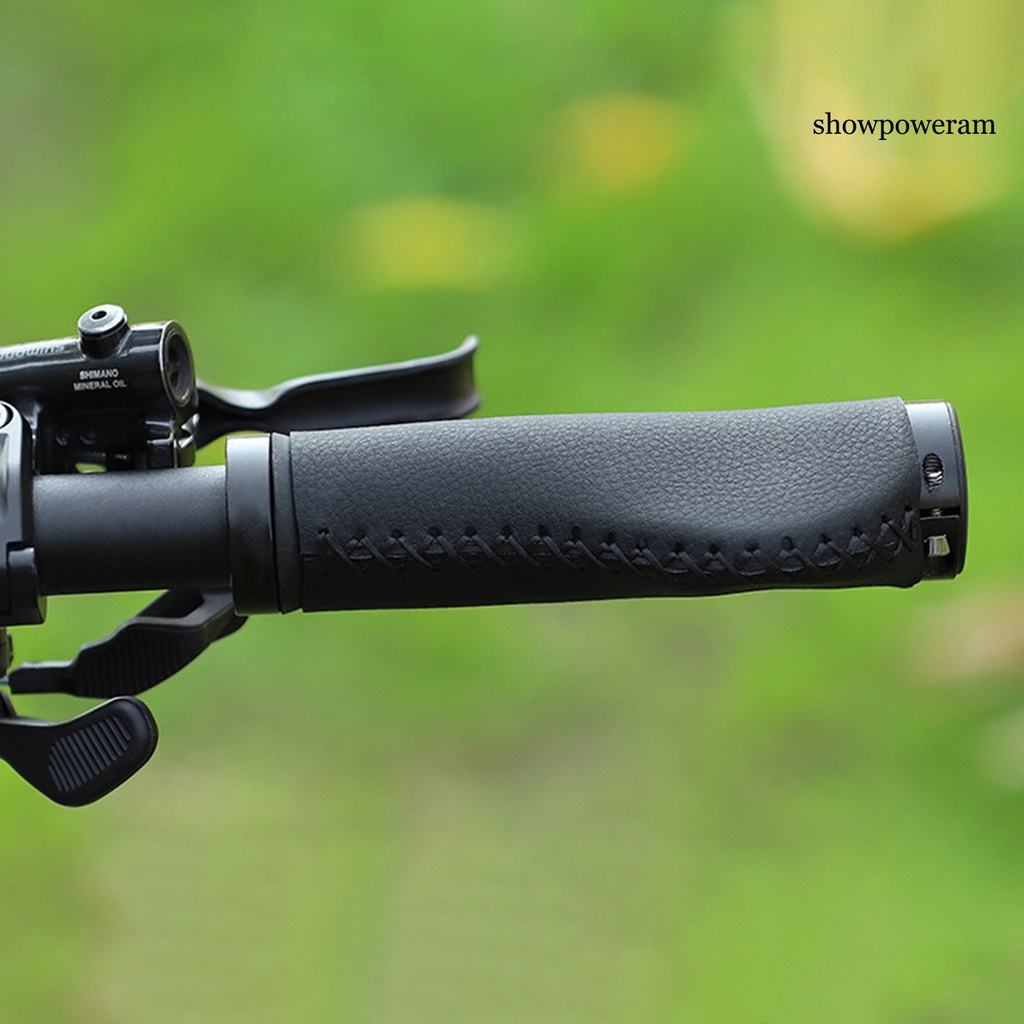 Set 2 Bọc Tay Lái Xe Đạp Leo Núi Bằng Da Bò Chống Trượt Thoải Mái