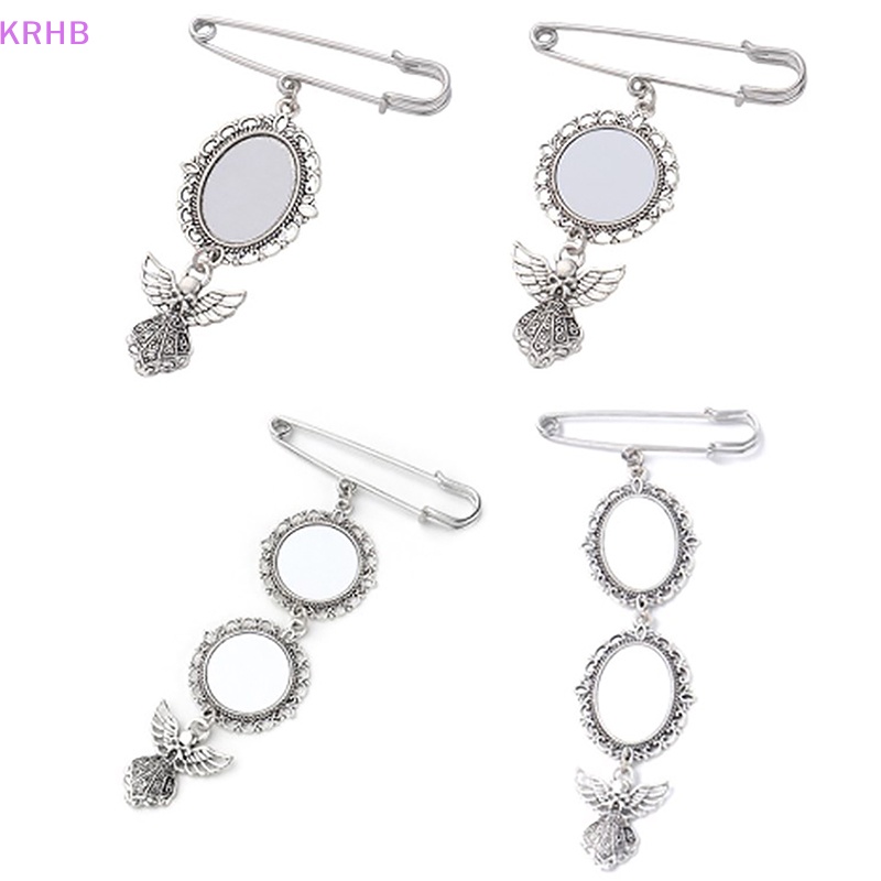 Ghim Cài Áo Hình Oval Bằng Hợp Kim Nhôm Dùng Trang Trí Khung Ảnh Đám Cưới Diy Mới